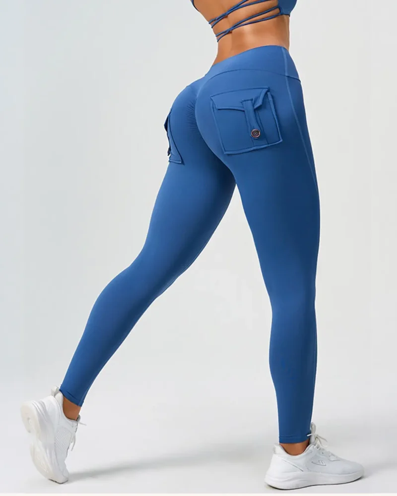 Cargo Sculpt Performance Leggings – Ocean Blue