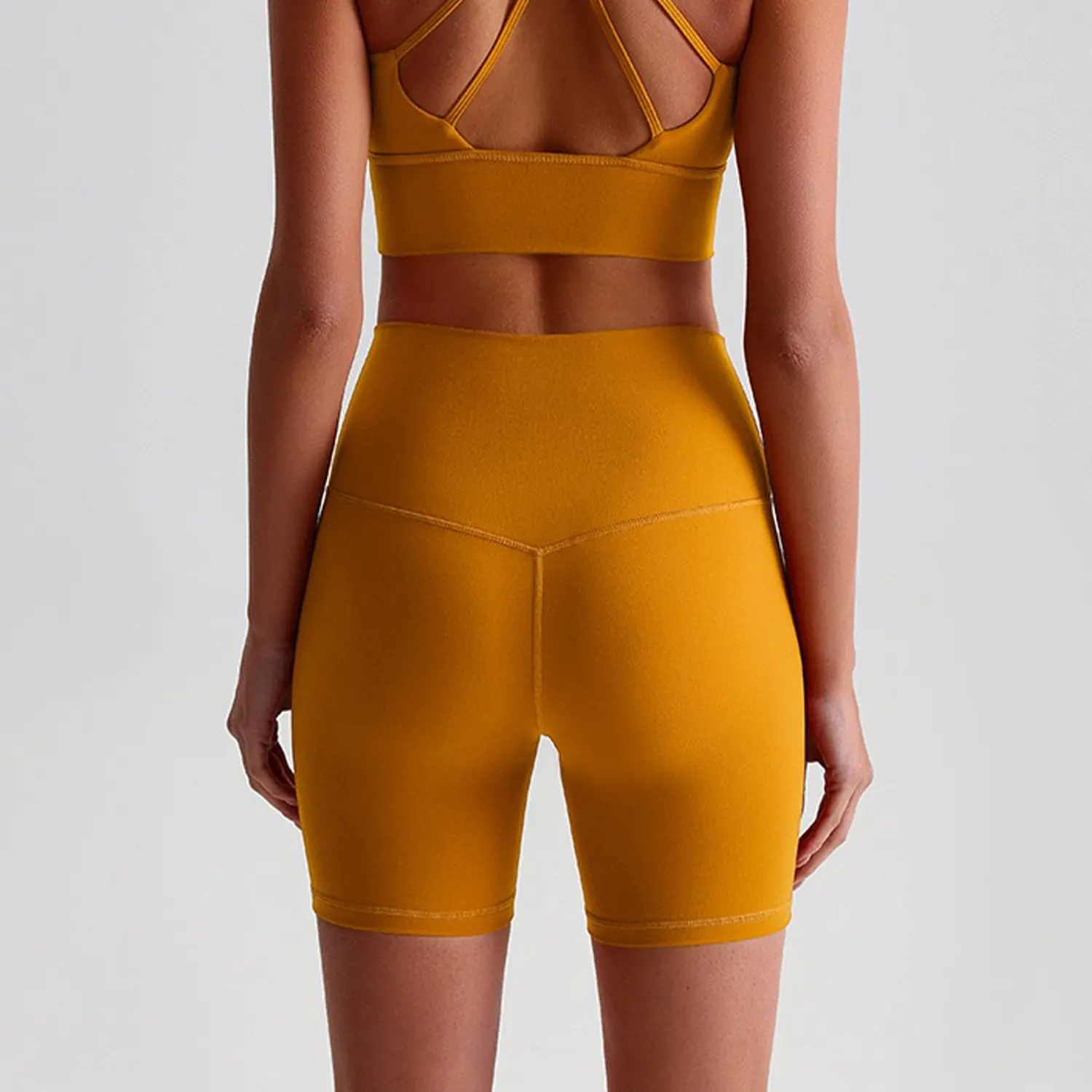 Golden Sculpt Biker Shorts